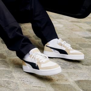 Porsche Legacy CA Pro Men's Sneakers, Sand Dune-PUMA Black-PUMA White, extralarge
