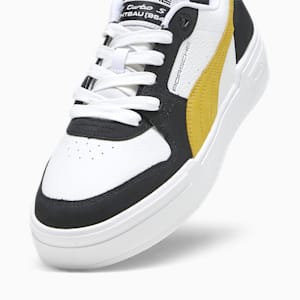 Porsche Legacy CA Pro Motorsport Unisex Sneakers, PUMA Black-Lemon Chrome-PUMA White, extralarge-IND