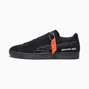 Mercedes-AMG Suede Men's Sneakers, PUMA Black-Light Mint-PUMA White, extralarge