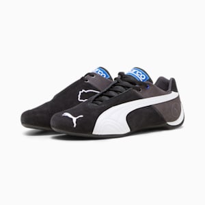 PUMA x SPARCO Future Cat OG Driving Shoes, PUMA Black-PUMA White-Dark Coal, extralarge