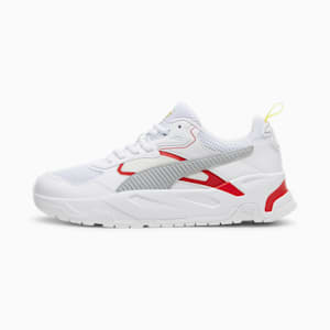 Scuderia Ferrari Trinity Men's Sneakers, PUMA White-PUMA Silver-Rosso Corsa, extralarge