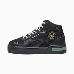 Porsche Legacy CA Pro Mid Garage Crews Men's Sneakers, Buty Liberate Puma Męskie Brązowe za kostkę, extralarge