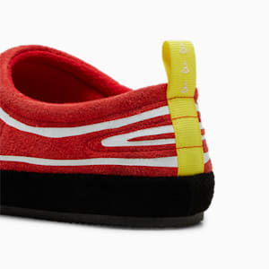 Pantuflas de toba SCUDERIA FERRARI x JOSHUA VIDES para hombre, Rosso Corsa-PUMA Black, extralarge