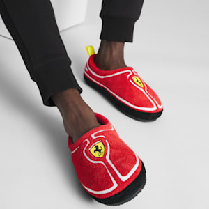 SCUDERIA FERRARI x JOSHUA VIDES Men's Tuff Slippers, Rosso Corsa-PUMA Black, extralarge