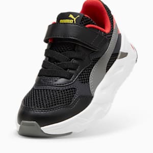 Zapatos deportivos para niños Scuderia Ferrari Trinity, PUMA Black-Flat Medium Gray-Rosso Corsa, extralarge