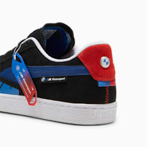 BMW M Motorsport Suede Men's Sneakers, PUMA Black-Cool Cobalt, extralarge