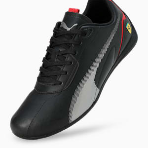 Scuderia Ferrari Neo Cat 2.0 Driving Shoes, PUMA Black-Puma Aged Silver, extralarge-IND