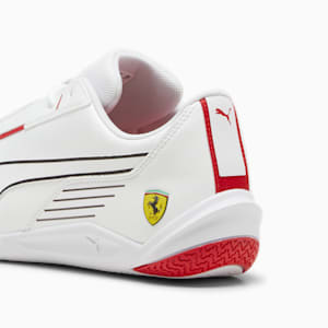 Tenis para hombre Ferrari R-Cat Machina, PUMA White-Rosso Corsa, extralarge