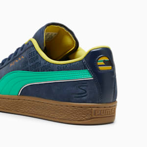 SENNA A VIDA Suede Men's Sneakers, Club Navy-Faster Yellow, extralarge