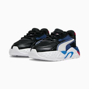 Tenis deportivos para bebés BMW M Motorsport RS-Trck, PUMA Black-PUMA White-Cool Cobalt, extralarge