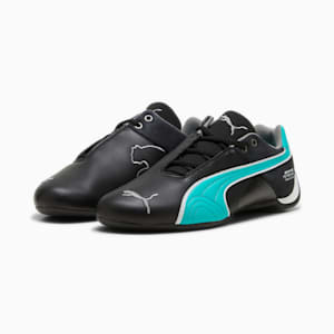 Mercedes AMG-Petronas F1® Future Cat Unisex Shoes, Cheap Jmksport Jordan Outlet Black-Sheen Green, extralarge