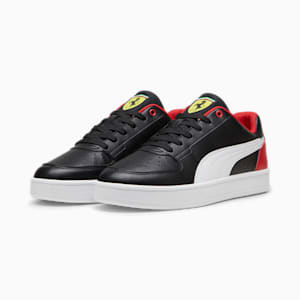 Scuderia Ferrari Caven 2.0 Men's Sneakers, PUMA Black-PUMA White-Rosso Corsa, extralarge