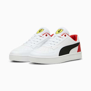 Scuderia Ferrari Caven 2.0 Men's Sneakers, PUMA White-PUMA Black-Rosso Corsa, extralarge