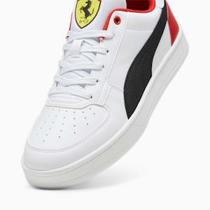 Scuderia Ferrari Caven 2.0 Men's Sneakers, PUMA White-PUMA Black-Rosso Corsa, extralarge
