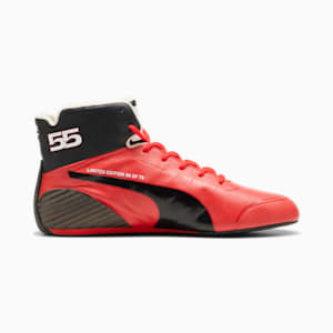 Zapatos de piloto Scuderia Ferrari Speedcat Pro Carlos Sainz PUMA Celebración del 75 aniversario para hombre, Rosso Corsa-PUMA Black, extralarge