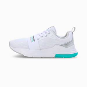 Mercedes AMG Petronas Formula 1 Wired Run Youth Sneakers, PUMA White-PUMA Silver, extralarge-IND