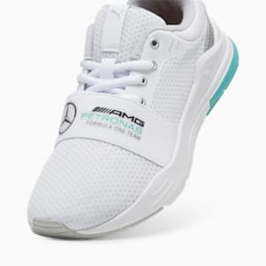 Mercedes AMG Petronas Formula 1 Wired Run Youth Sneakers, PUMA White-PUMA Silver, extralarge-IND