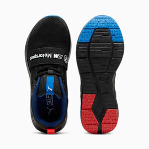 BMW M Motorsport Wired Run Youth Sneakers, PUMA Black-Poppy Red, extralarge-IND