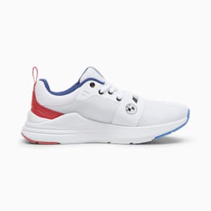 BMW M Motorsport Wired Run Youth Sneakers, PUMA White-Pop Red, extralarge-IND