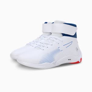 BMW M Motorsport A3rokart Mid Unisex Sneakers, PUMA White-Cool Cobalt, extralarge-IND