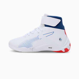 BMW M Motorsport A3rokart Mid Unisex Sneakers, PUMA White-Cool Cobalt, extralarge-IND