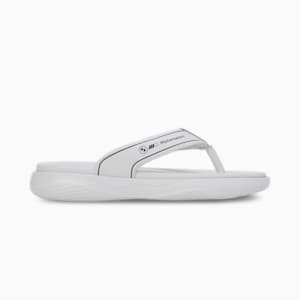 BMW MMS Softride Seave Men's Flip-Flops, Silver Mist-PUMA Black, extralarge-IND