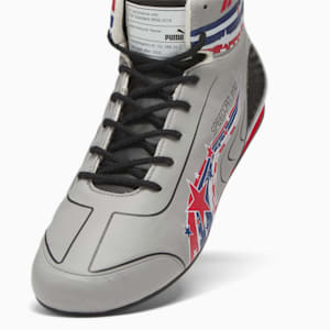 F1® Austin Grand Prix Speedcat Pro Men's Driving Shoes, Flat Medium Gray-Pop Red-PUMA Black, extralarge
