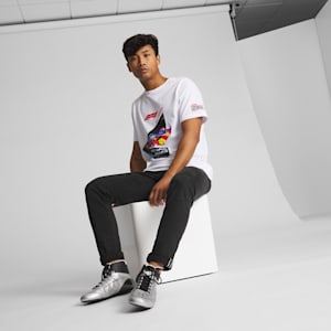 PUMA x Formula 1® Las Vegas Grand Prix Speedcat Pro Men's Driving Shoes, PUMA Black-PUMA Silver-Pop Red, extralarge