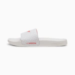 F1 Leadcat 2.0 Unisex Motorsport Slides, PUMA White-Pop Red, extralarge-IND