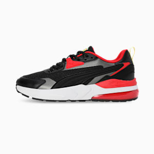 Scuderia Ferrari VIS2K Motorsport Shoes, PUMA Black-Rosso Corsa-Puma Aged Silver, extralarge-IND