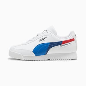 BMW M Motorsport Roma Via Big Kids' Sneakers, PUMA White-Warm White, extralarge