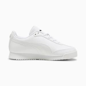 Zapatillas BMW M Motorsport Roma Via para niños grandes, PUMA White-Warm White, extralarge