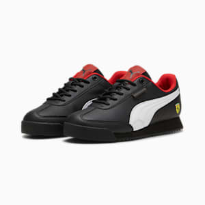 Tenis para niños grandes Scuderia Ferrari Roma Via, PUMA Black-PUMA White, extralarge