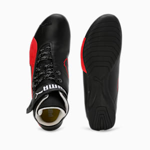 Scuderia Ferrari Future Cat Mid Motorsport Unisex Sneakers, PUMA Black-Rosso Corsa, extralarge-IND