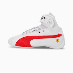 Scuderia Ferrari Future Cat Mid Motorsport Sneakers, PUMA White-Rosso Corsa, extralarge-IND