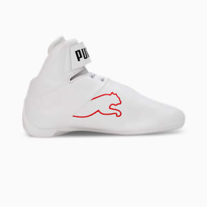 Scuderia Ferrari Future Cat Mid Motorsport Sneakers, PUMA White-Rosso Corsa, extralarge-IND