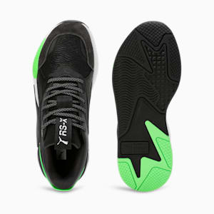 Mercedes-AMG Petronas F1® RS-X Textile Motorsport Sneakers, PUMA Black-PUMA White-Fizzy Green, extralarge-IND