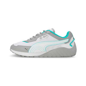 Mercedes-AMG Petronas F1® Speedfusion OG Unisex Motorsport Sneakers, PUMA White- Team Silver, extralarge-IND