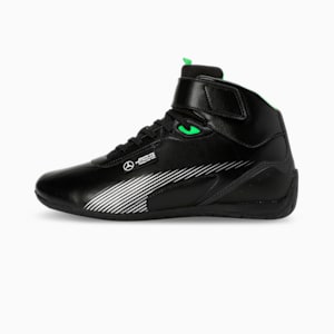 Mercedes-AMG Petronas F1® Neo Cat Mid 2.0 Motorsport Sneakers, PUMA Black-Fizzy Green, extralarge-IND