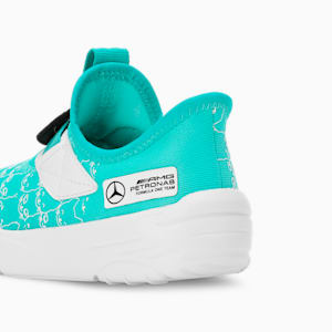 Mercedes-AMG Petronas F1® Slipkart Kid's Motorsport Sneakers, Sheen Green-PUMA White, extralarge-IND