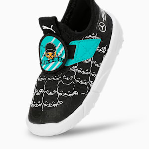 Mercedes-AMG Petronas F1® Slipkart Toddlers' Motorsport Sneakers, PUMA Black-PUMA White, extralarge-IND