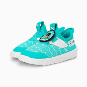 Mercedes-AMG Petronas F1® Slipkart Toddlers' Motorsport Sneakers, Sheen Green-PUMA White, extralarge-IND