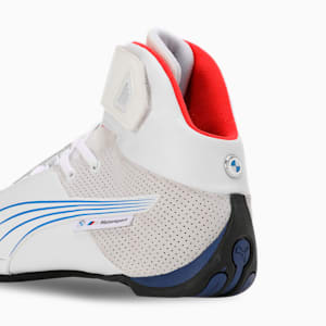 BMW M Motorsport Future Cat Mid Driving Shoes, PUMA White-Cool Cobalt, extralarge-IND