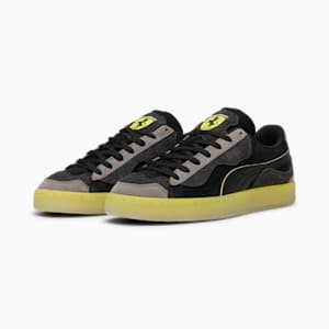 Scuderia Ferrari Suede Trippy Sneakers, PUMA Black-Speed Yellow, extralarge