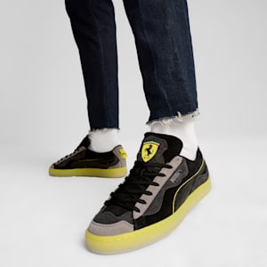 Scuderia Ferrari Suede Trippy Sneakers, PUMA Black-Speed Yellow, extralarge