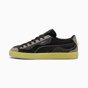 Scuderia Ferrari Suede Trippy Sneakers, PUMA Black-Speed Yellow, extralarge