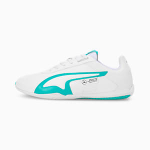 Mercedes-AMG Petronas F1® Tune Cat Unisex Motorsport Sneakers, PUMA White-Sheen Green, extralarge-IND