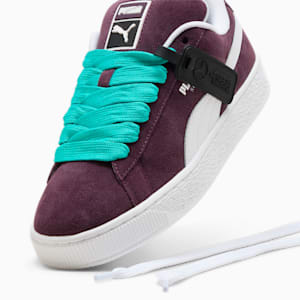 Mercedes-AMG Petronas F1® Suede XL Sneakers, Midnight Plum-PUMA White, extralarge