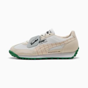 Porsche Legacy Easy Rider Pinstripe Sneakers, PUMA White-Alpine Snow, extralarge