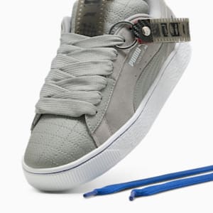 F1® Suede XL 75 Years Hero Sneakers, Matte Silver-Vivid Blue, extralarge
